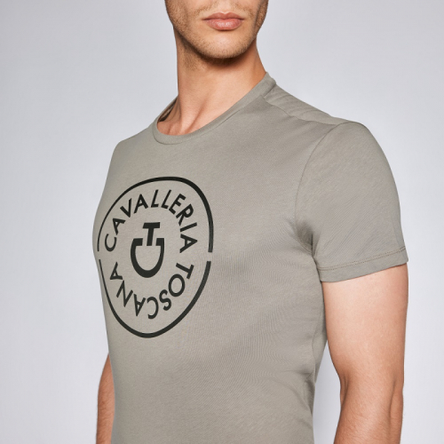 CT Double Orbit Cotton Shirt Men Taupe i gruppen Ryttare / Herrklder / Pik & T-Shirts hos Charlies Hst (1079161660)
