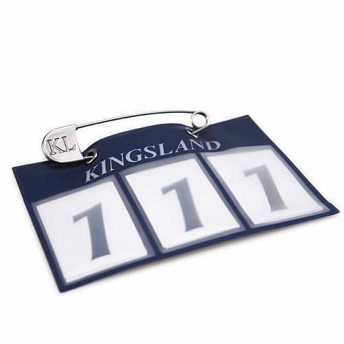 Classic Number Plate Kingsland Navy i gruppen Hst / Tvling & vrigt / Nummerlappar hos Charlies Hst (200229010030)