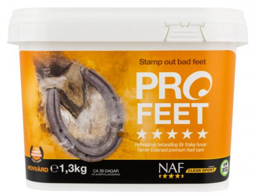 Pro Feet Pulver Naf 1,3kg i gruppen Hst / Tillskott / Hovar hos Charlies Hst (202227310000)