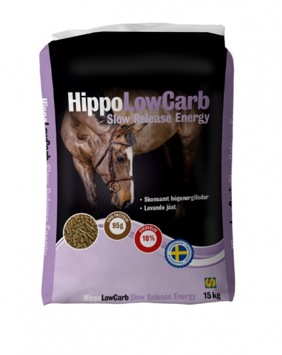Hippo Low Carb Slow Release Energy 15kg i gruppen Foder hos Charlies Hst (507427050000)