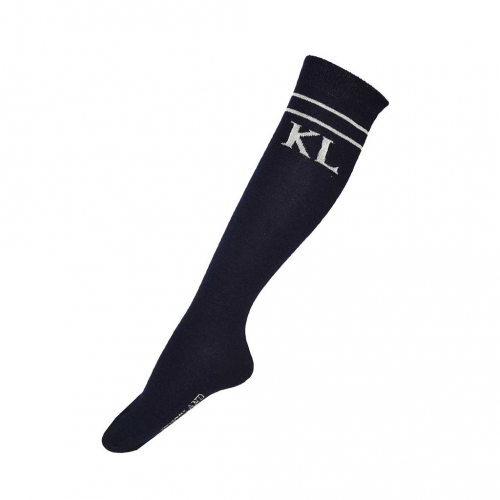 Klgambell Ladies Wool-Mix Knee Sock Navy i gruppen Ryttare / Tillbehr & Accessoarer / Ridstrumpor hos Charlies Hst (1002119730)