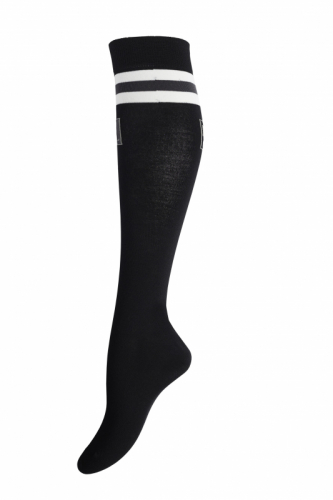 Classic Unisex Coolmax Knee Socks Black i gruppen Ryttare / Tillbehör & Accessoarer / Ridstrumpor hos Charlies Häst (1002122320)