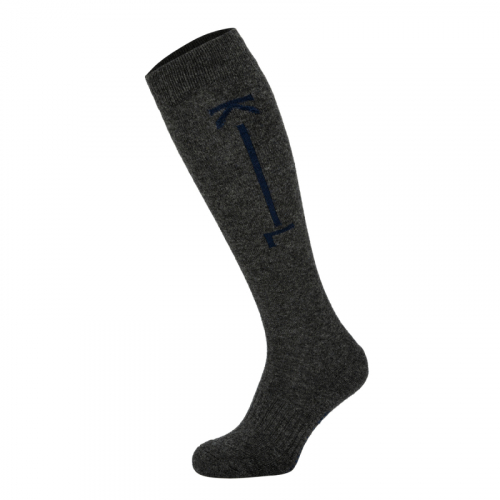 KLGage Unisex Wool-Mix Knee Socks Dark Grey i gruppen Ryttare / Tillbehr & Accessoarer / Ridstrumpor hos Charlies Hst (1002125322)