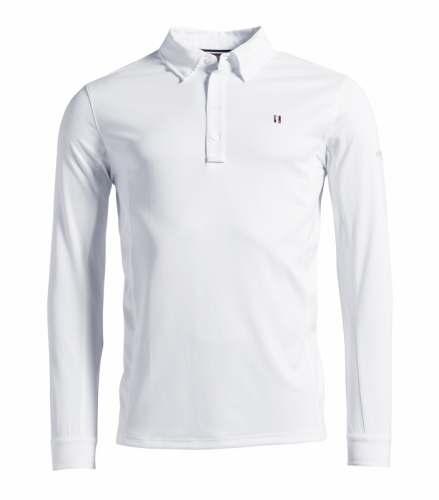 Classic Mens Show Shirt Long Sleeves White i gruppen Ryttare / Herrkläder / Tävlingskläder hos Charlies Häst (1002154410)