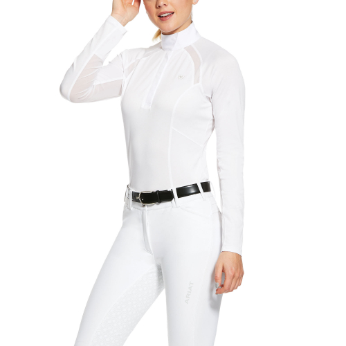 Womens Sunstopper 2.0 Show Shirt White i gruppen Ryttare / Överdelar / Skjortor hos Charlies Häst (1023150410)