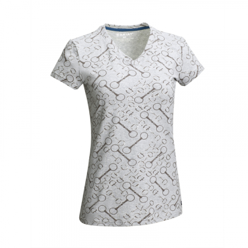 Women Snaffle T-Shirt Grey i gruppen Ryttare / Damklder / Ridtoppar & T-Shirts hos Charlies Hst (1023162222)