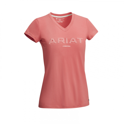 Womens 3D Logo T-Shirt Amaranth i gruppen Ryttare / Damklder / Ridtoppar & T-Shirts hos Charlies Hst (1023163140)