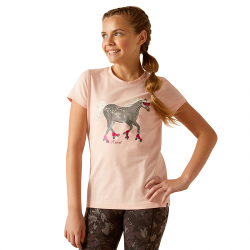 Youth Roller Pony T-Shirt Blushing Rose i gruppen Ryttare / Barnklder / Ridtoppar & T-Shirts hos Charlies Hst (1023164544)