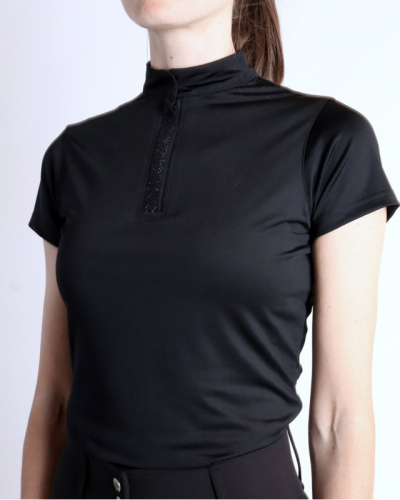 Briella Short Sleeves Polo Black i gruppen Ryttare / Damklder / Ridtoppar & T-Shirts hos Charlies Hst (1088160620)