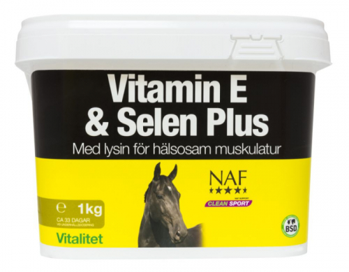 Vitamin E, Selen & Lysin Pulver Naf 1kg i gruppen Häst / Tillskott / Prestation hos Charlies Häst (202227130000)