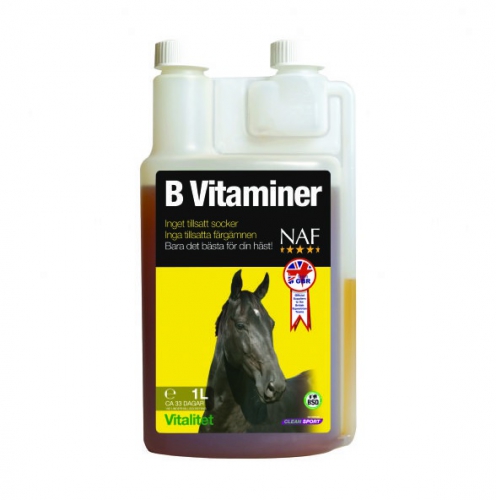 B-Vitamin Flytande Naf 1L i gruppen Häst / Tillskott / Vitaminer & Mineraler hos Charlies Häst (202227200000)