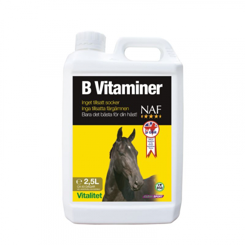 B-Vitamin Flytande Naf 2,5L i gruppen Häst / Tillskott / Vitaminer & Mineraler hos Charlies Häst (202227200025)