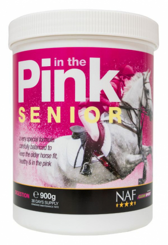 In The Pink Senior Pulver Naf 1,8kg i gruppen Häst / Tillskott / Vitaminer & Mineraler hos Charlies Häst (202227390018)