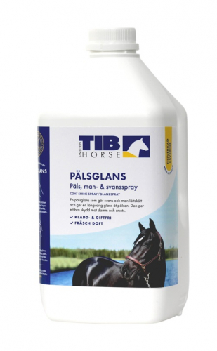 PÄLSGLANS TIB-HORSE 2,5 LITER i gruppen Kampanjer / Black Week / 3 för 2 - Pälsvård, lädervård, medikament hos Charlies Häst (205305040200)