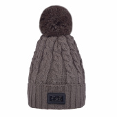 CHAP LADIES KNITTED HAT KINGSLAND ONESIZE BROWN CHOCOLATE CHIP