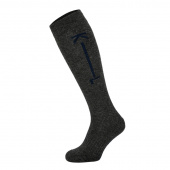 KLGage Unisex Wool-Mix Knee Socks Dark Grey