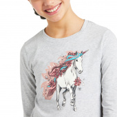 My Unicorn Junior L/S T-Shirt Heather Grey