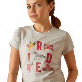 Youth Iconic Ride T-Shirt Heather Grey