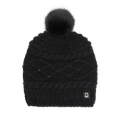 MAGGIE KNITTED HAT EQUIPAGE ONESIZE BLACK