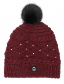 MAGGIE KNITTED HAT EQUIPAGE ONESIZE POMEGRANATE