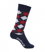 LAX AGRYLE SOCKS EQUIPAGE NAVY