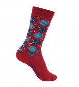 LAX AGRYLE SOCKS EQUIPAGE POMEGRANATE