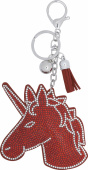 UNICORN KEYRING EQUIPAGE RD/SILVER