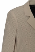 All-Over Perforated Competition Jacket Beige