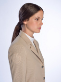 All-Over Perforated Competition Jacket Beige