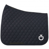 CIRCULAR QUILTED JERSEY DRESSAGE SADDLE PAD CT NAVY