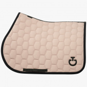 GEOMETRIC QUILTED JUMPING SADDLE PAD BEIGE HOPP