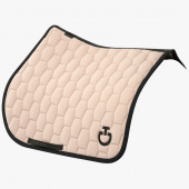 GEOMETRIC QUILTED JUMPING SADDLE PAD BEIGE HOPP