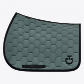 GEOMETRIC QUILTED JUMPING SADDLE PAD GRN HOPP