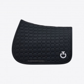 Circle Quilted Saddle Pad Full Black